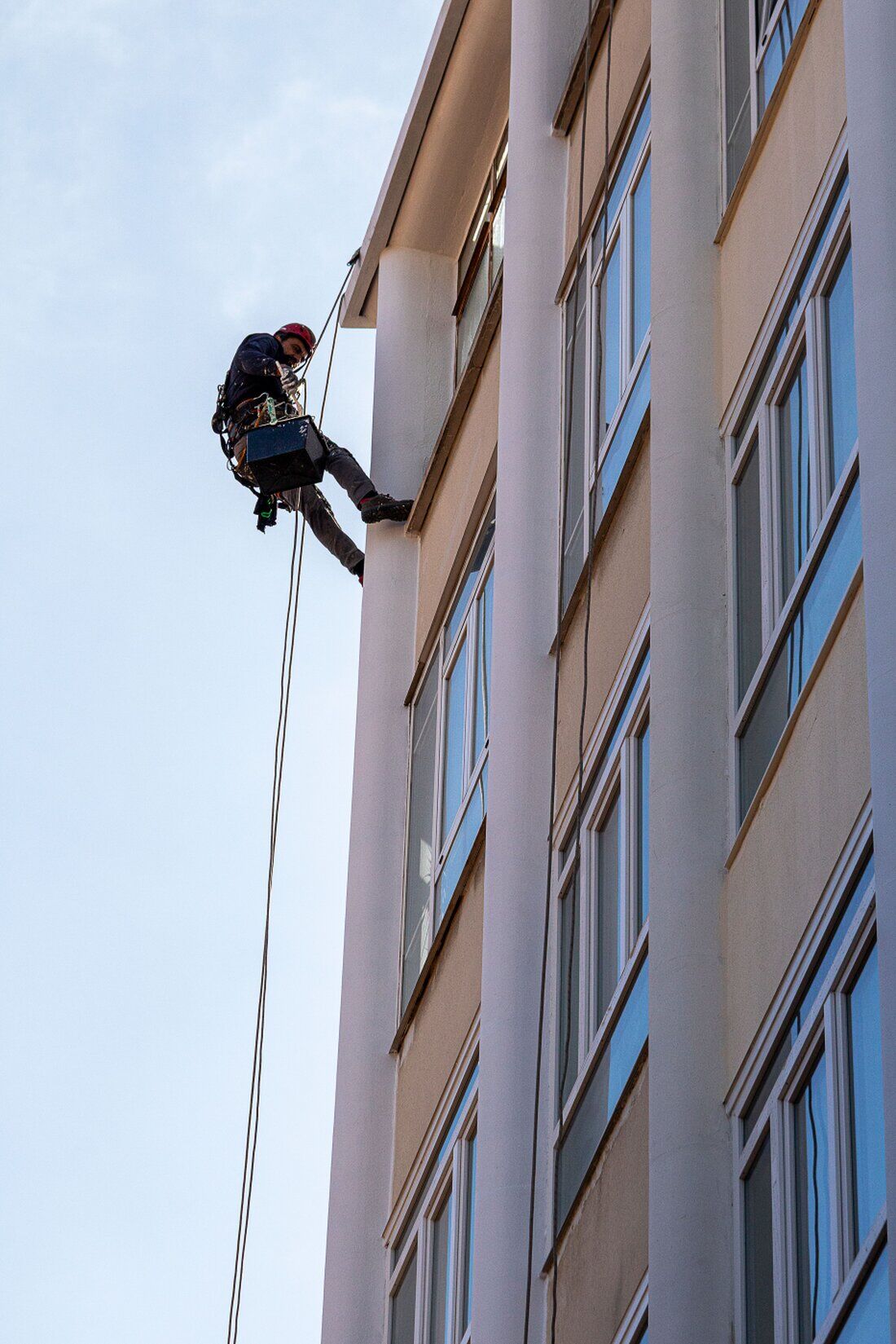 Team of fully trained rope access technicians ready for work